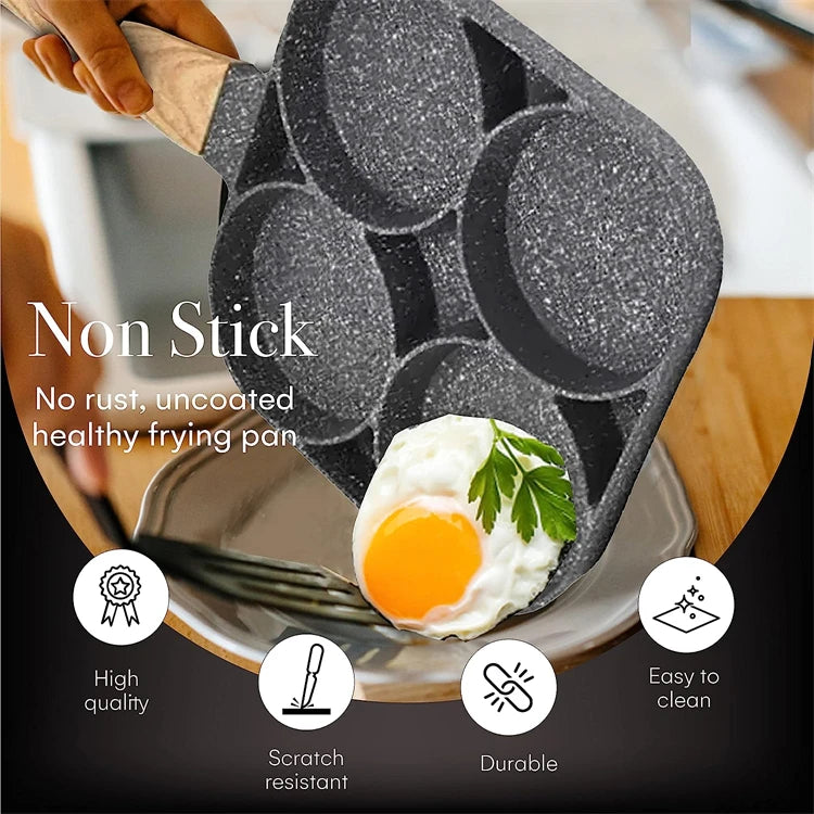 4-Hole None-Stick Frying Pan
