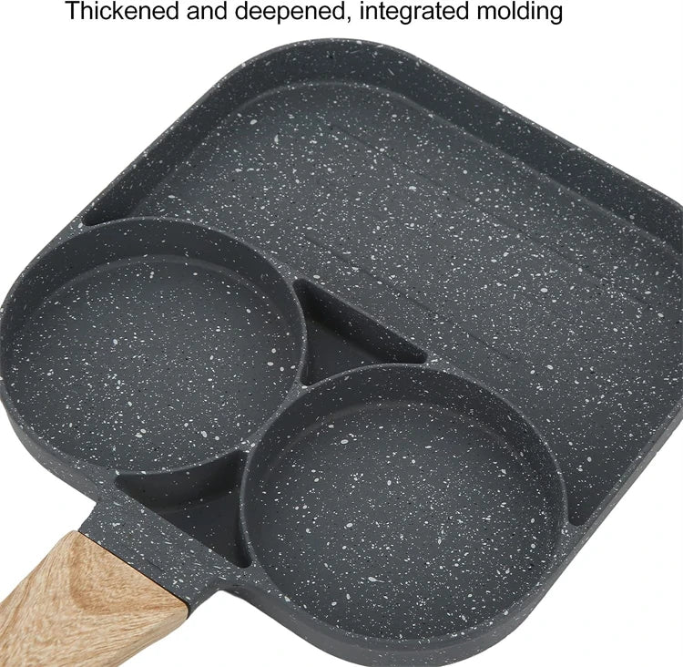 4-Hole None-Stick Frying Pan