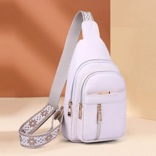 Casual PU Leather Bohemian Chest Bag