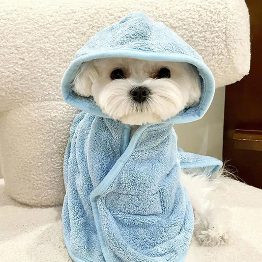Dog Hooded Bath Towel Quick Drying