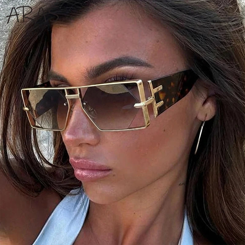 Luxury Hollow Metal Frame Sun Glasses