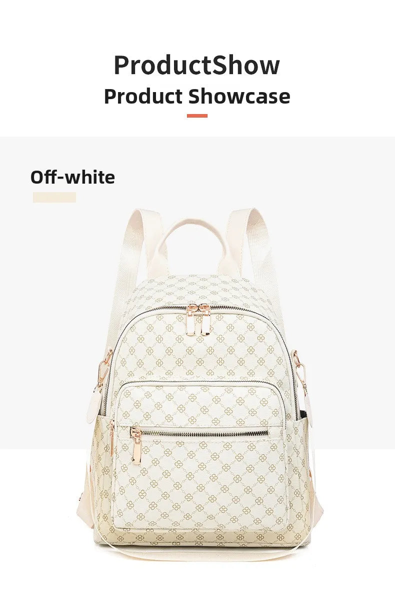 Retro Print Backpack Bag