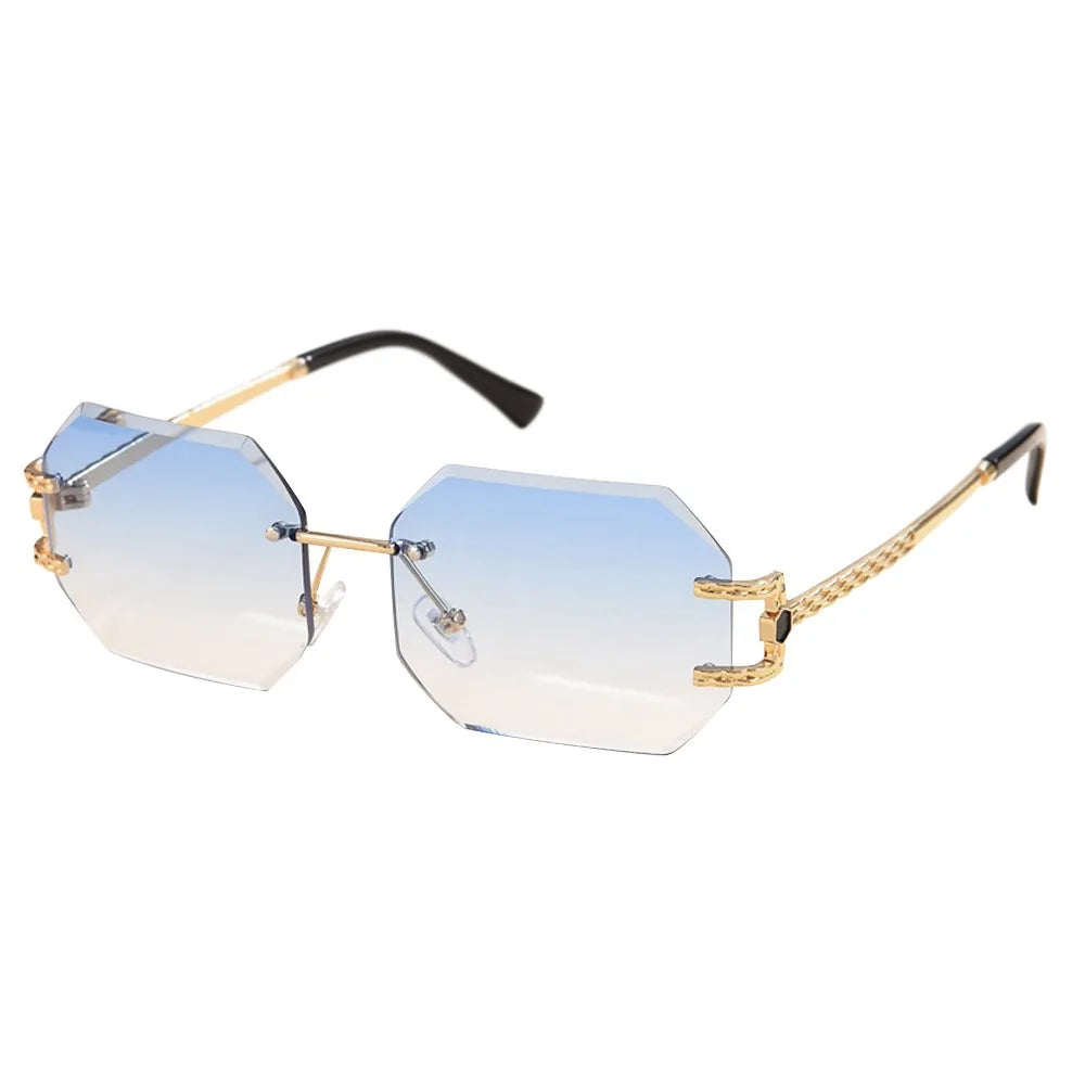 Vintage Rimless Women Sunglasses