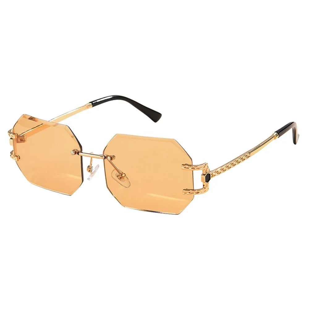 Vintage Rimless Women Sunglasses