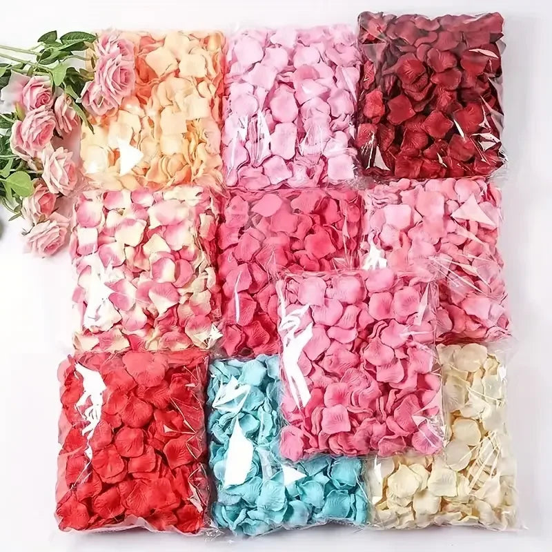 Multicolor Artificial Fake Rose Petals
