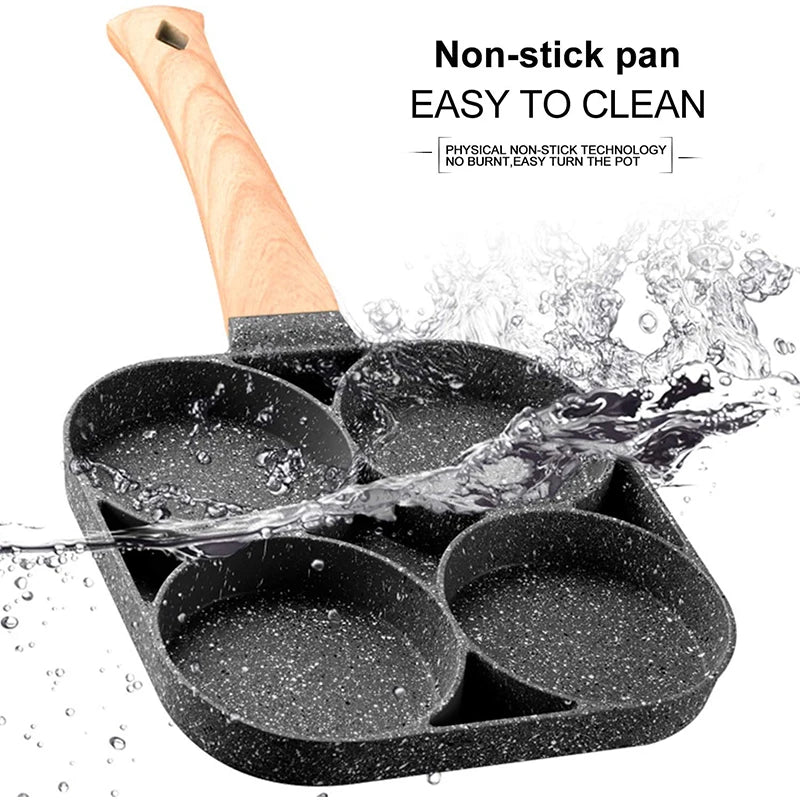4-Hole None-Stick Frying Pan