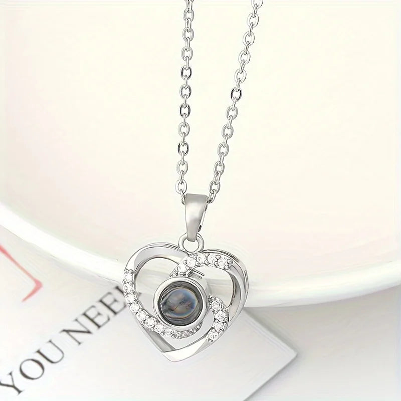  Rose Gift Box Set with  Pendant Necklace  