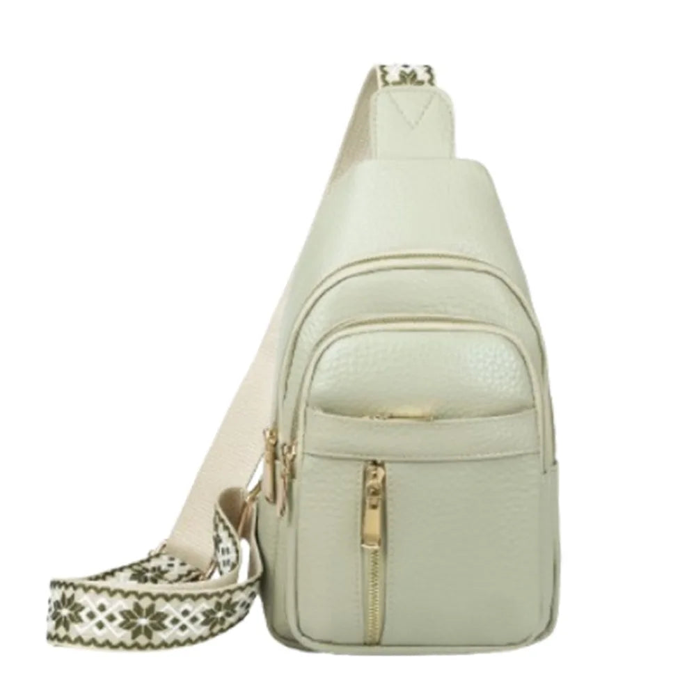 Casual PU Leather Bohemian Chest Bag