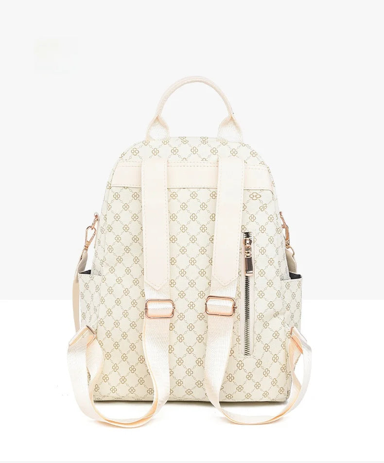 Retro Print Backpack Bag