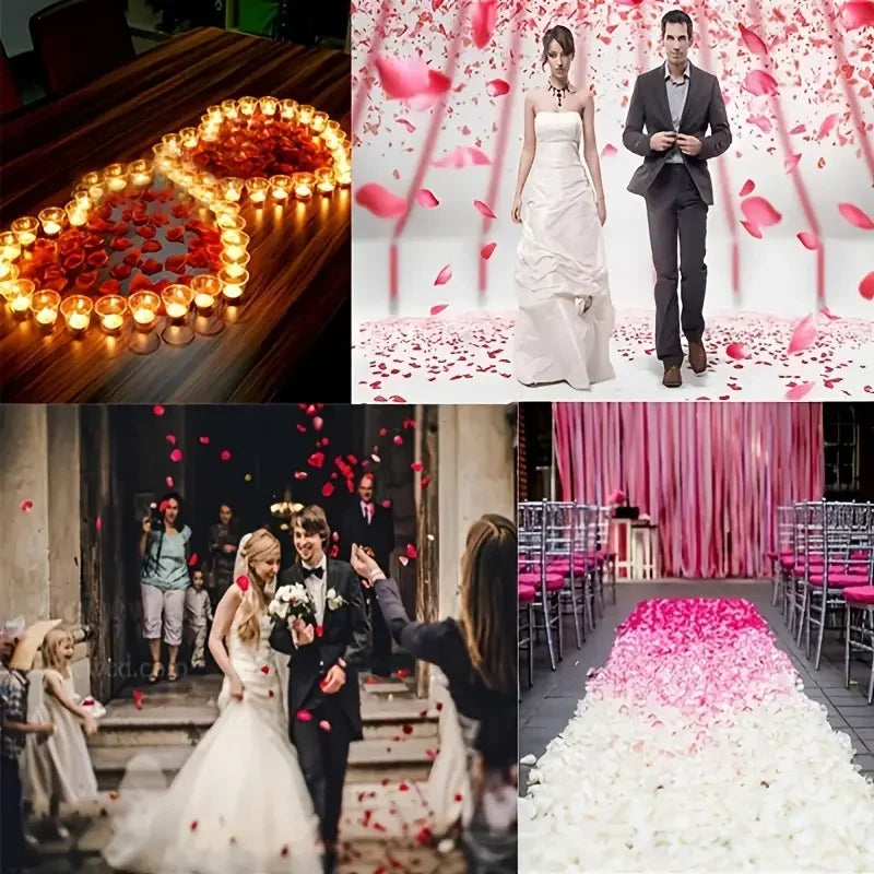 Multicolor Artificial Fake Rose Petals