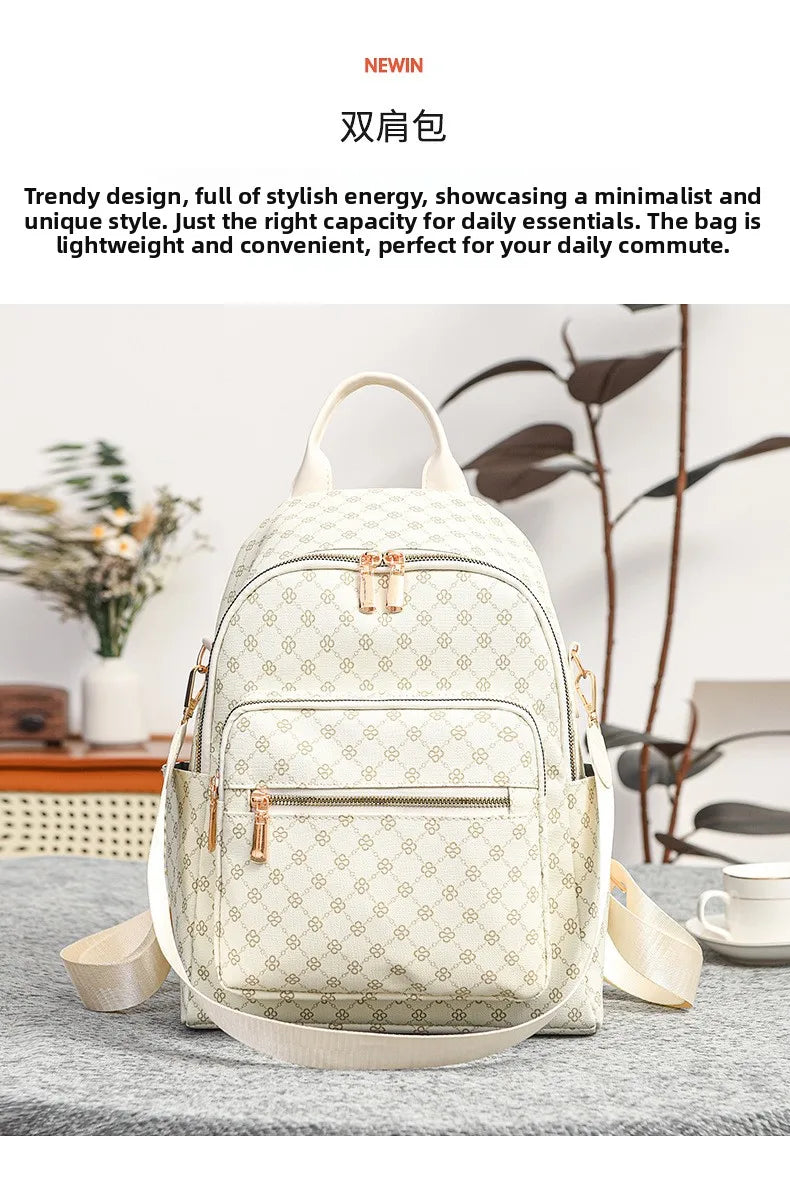 Retro Print Backpack Bag
