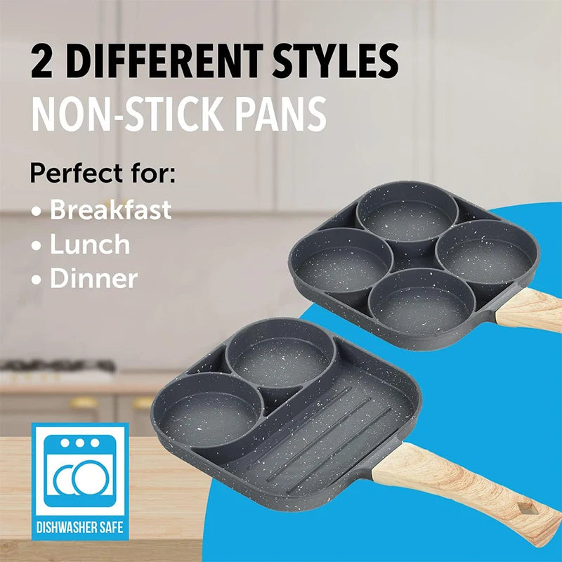 4-Hole None-Stick Frying Pan