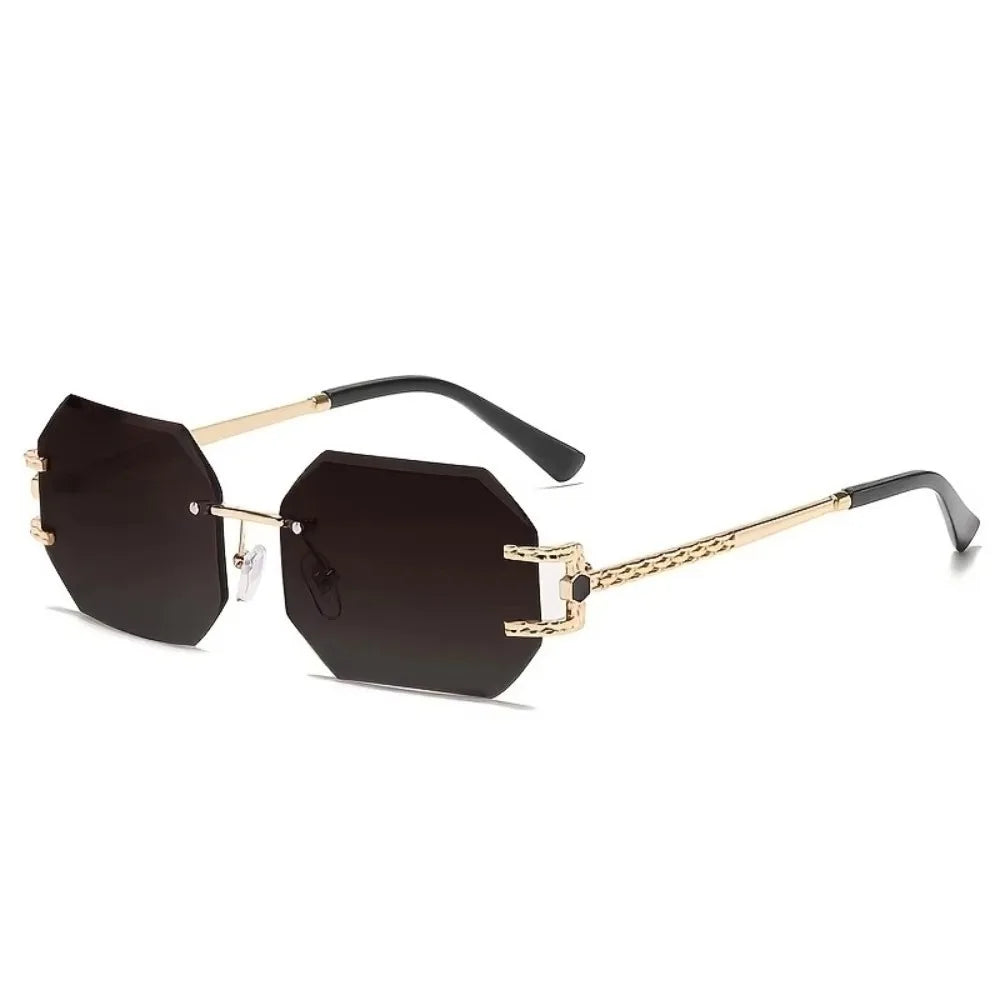 Vintage Rimless Women Sunglasses