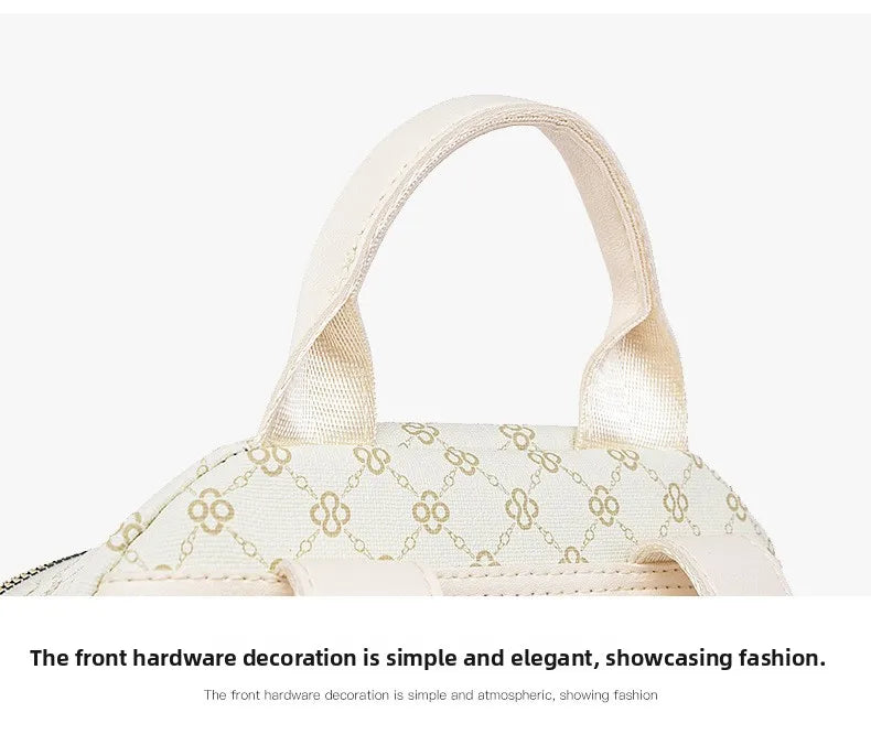Retro Print Backpack Bag