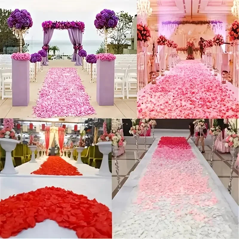 Multicolor Artificial Fake Rose Petals