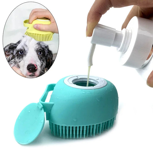 Soft Silicone Pet Bath Massage  Brush