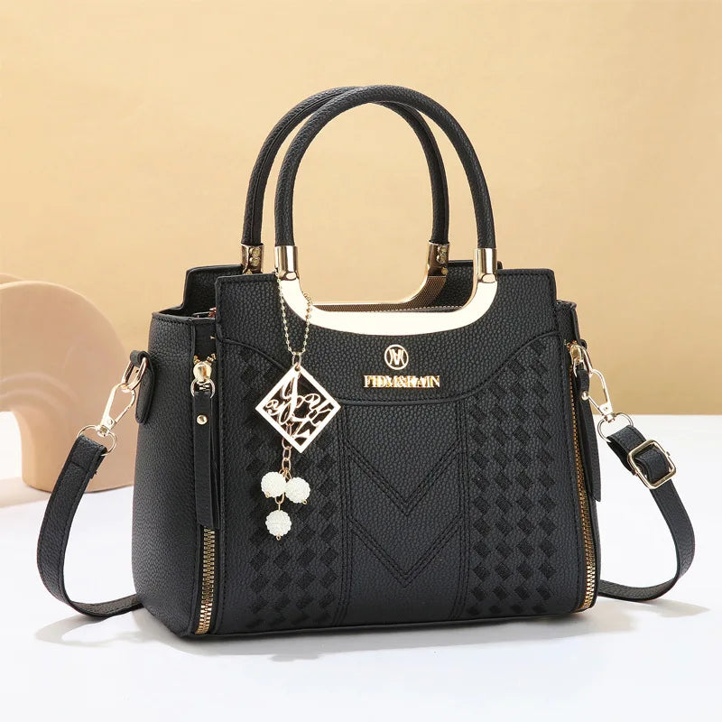 Vintage Style PU Tote Bag