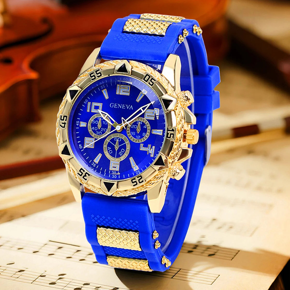 2pcs Men's Stainless Steel  Quartz Watch Set