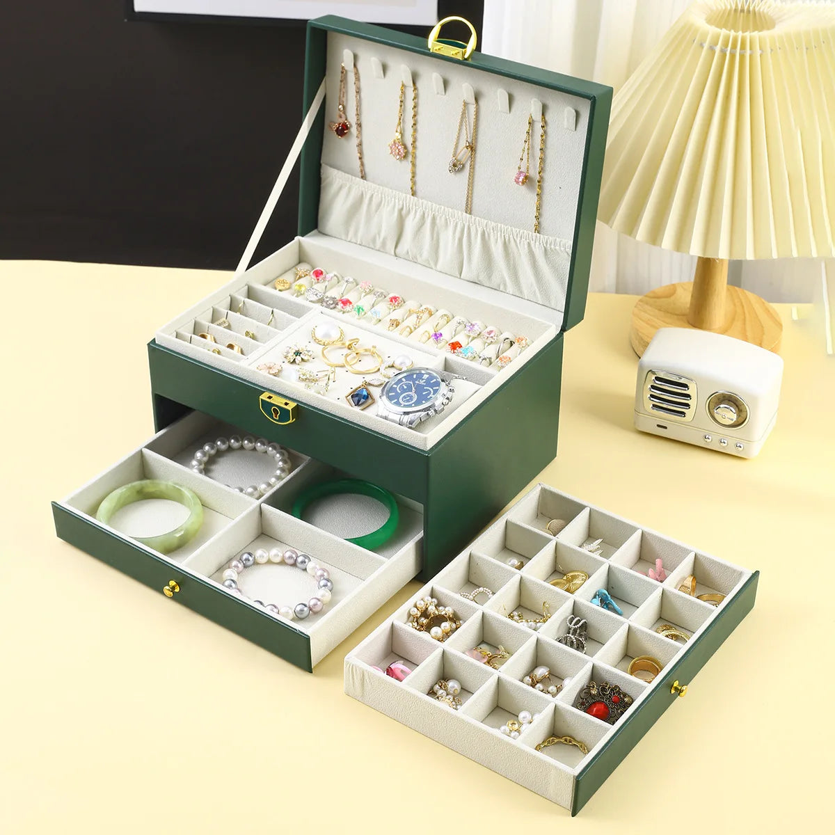 Three-Layer Jewelry  Storage Box