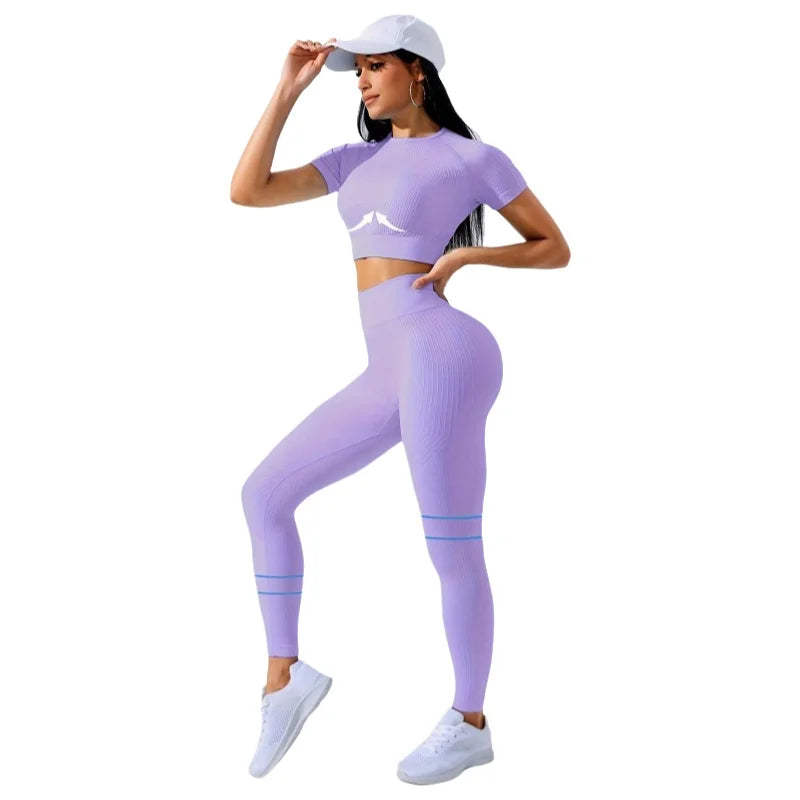 Solid Color Bamboo Fiber Gym Set