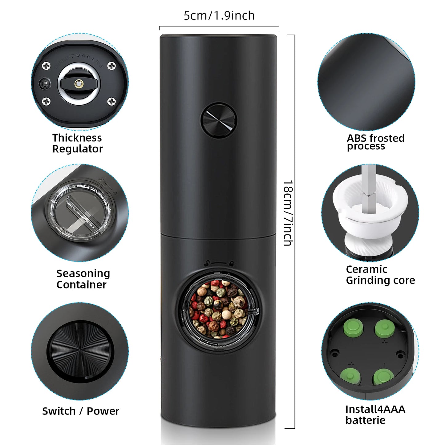 Automatic Salt and Pepper Grinder