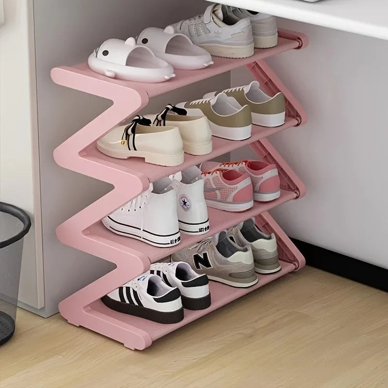 4-Tier Z-Shelf Shoe Rack