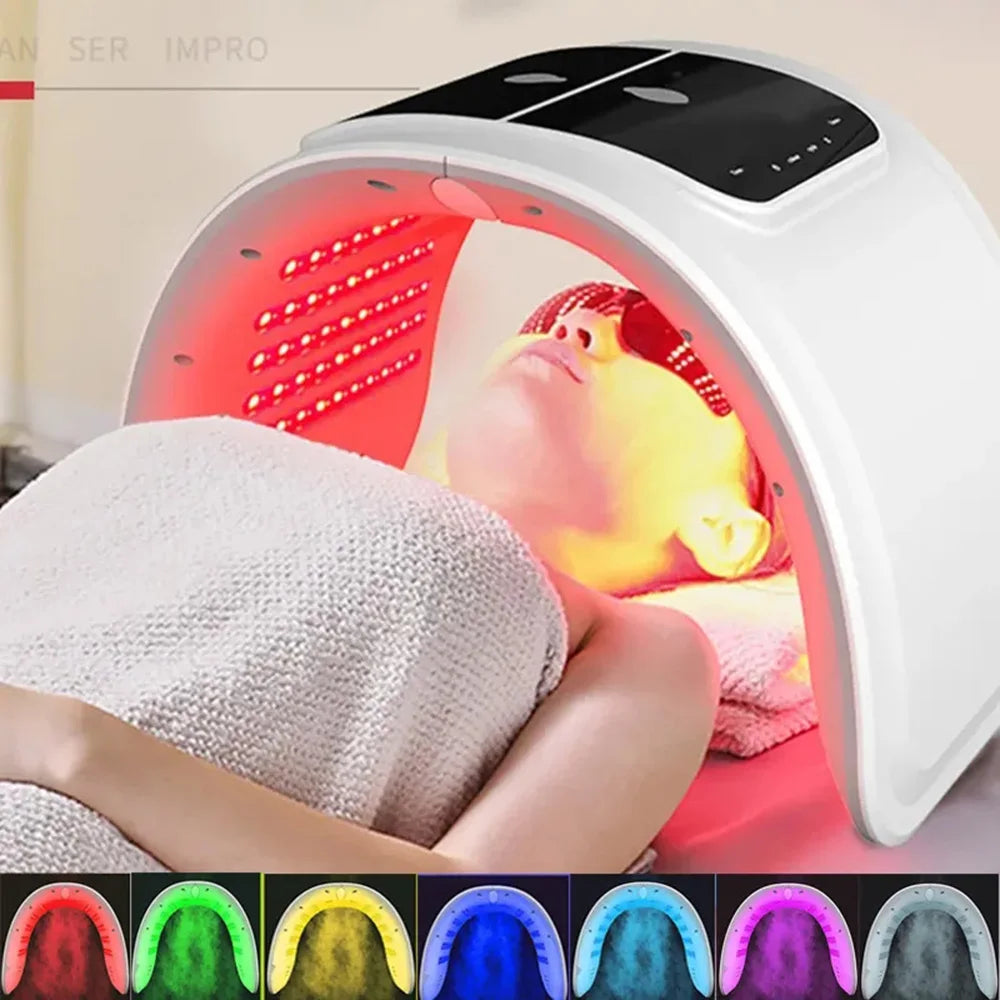 7 Colors LED Face Mask PDT Equipment SPA Facial Spray Device