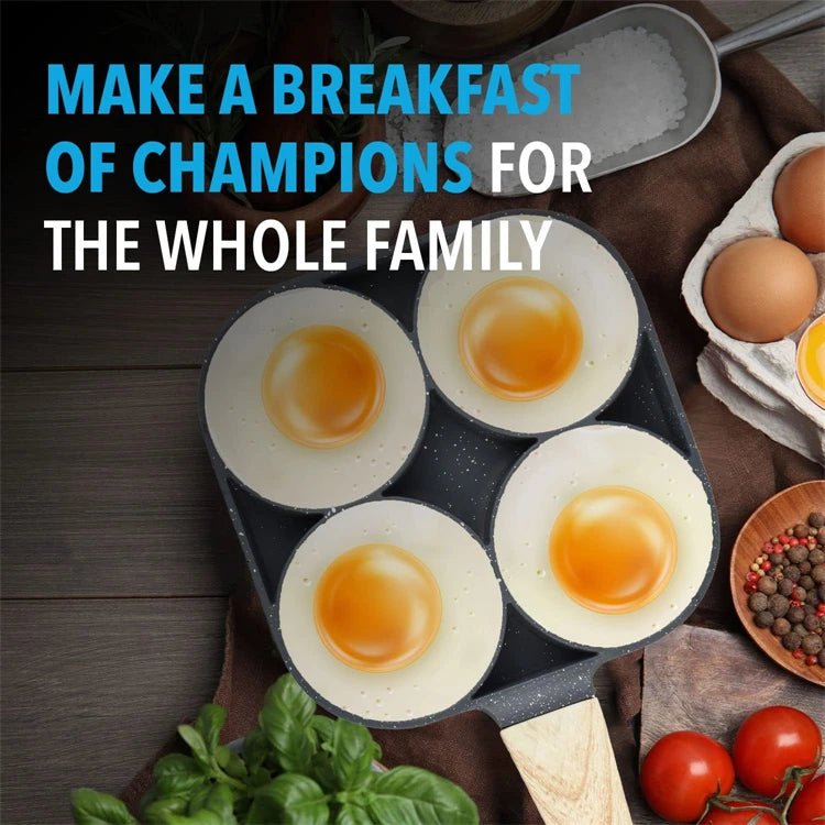 4-Hole None-Stick Frying Pan