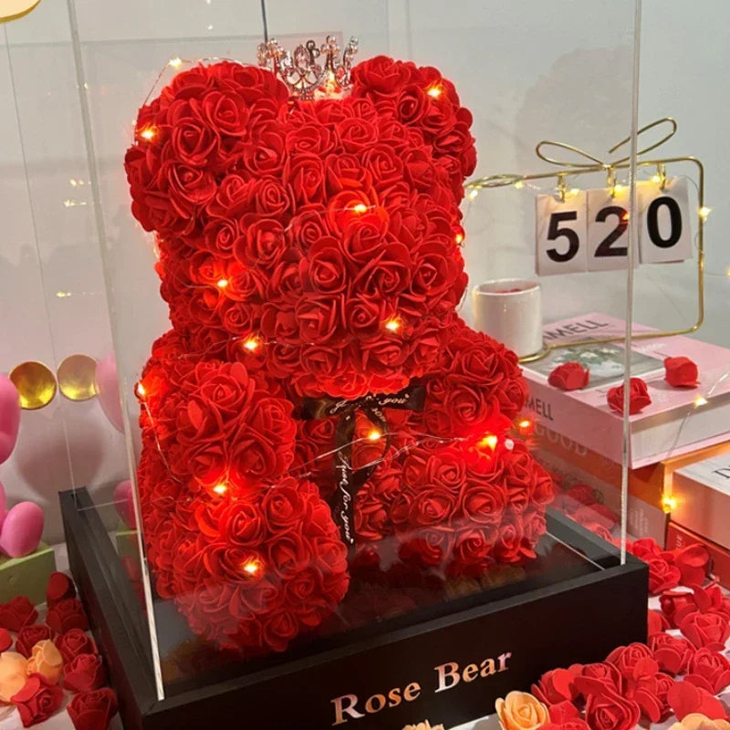 Cute Rose Teddy Bear For Your LOVED ONE