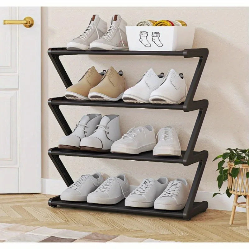4-Tier Z-Shelf Shoe Rack