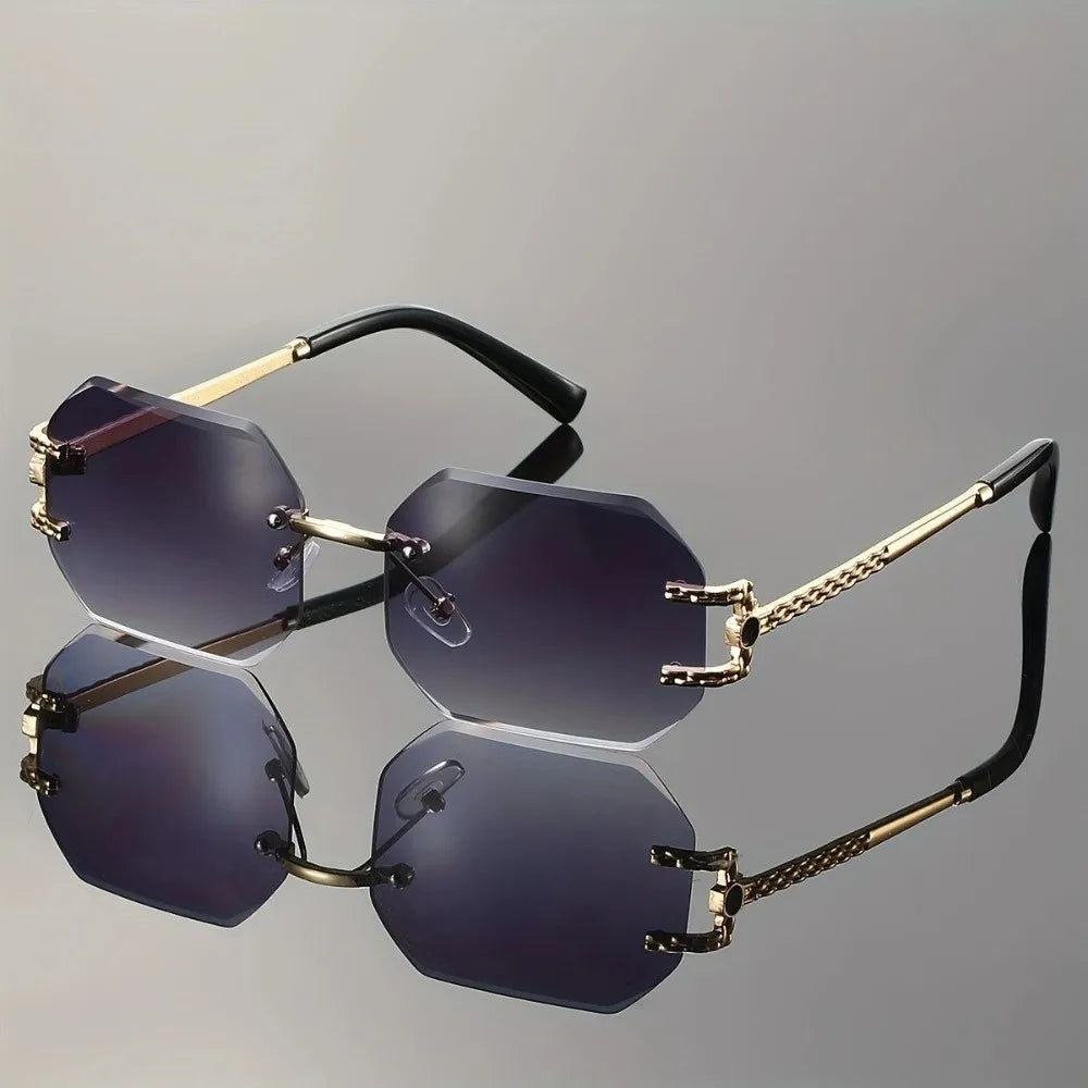 Vintage Rimless Women Sunglasses