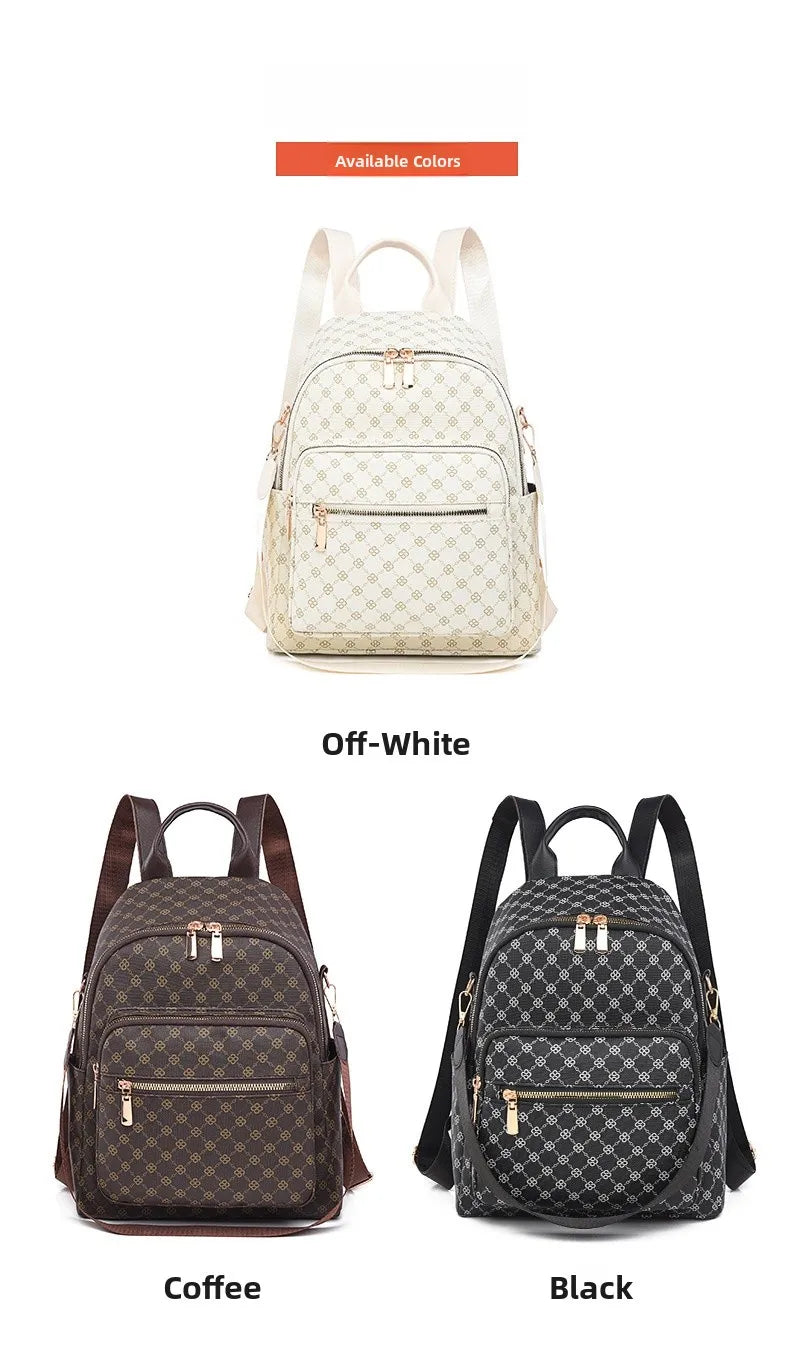 Retro Print Backpack Bag