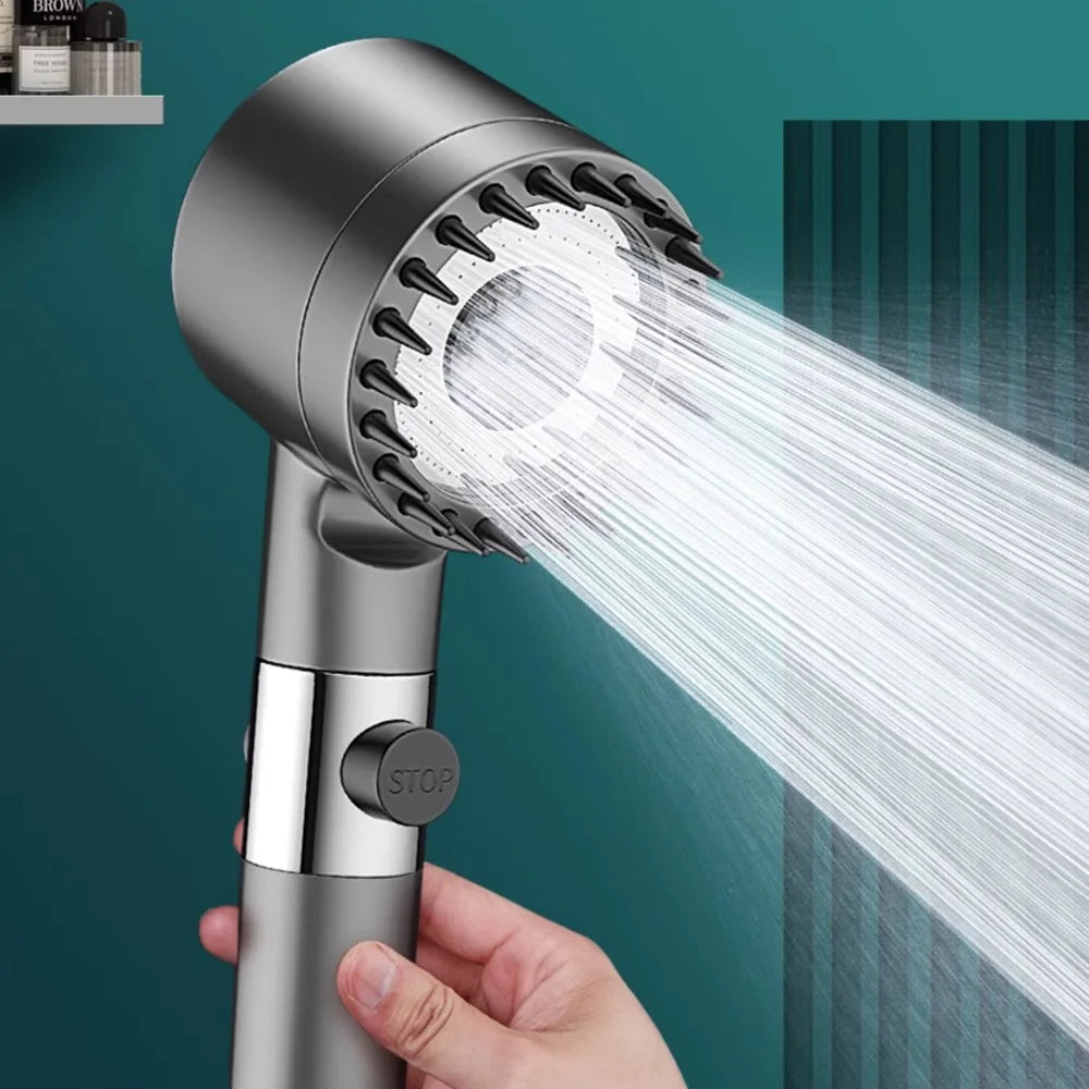 3-mode Adjustable High-Pressure Shower Head