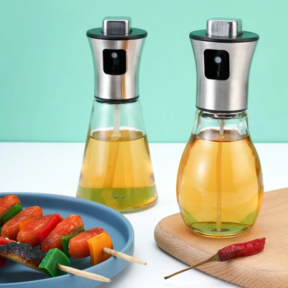 Stainless Steel Glass Oil Spray Bottle