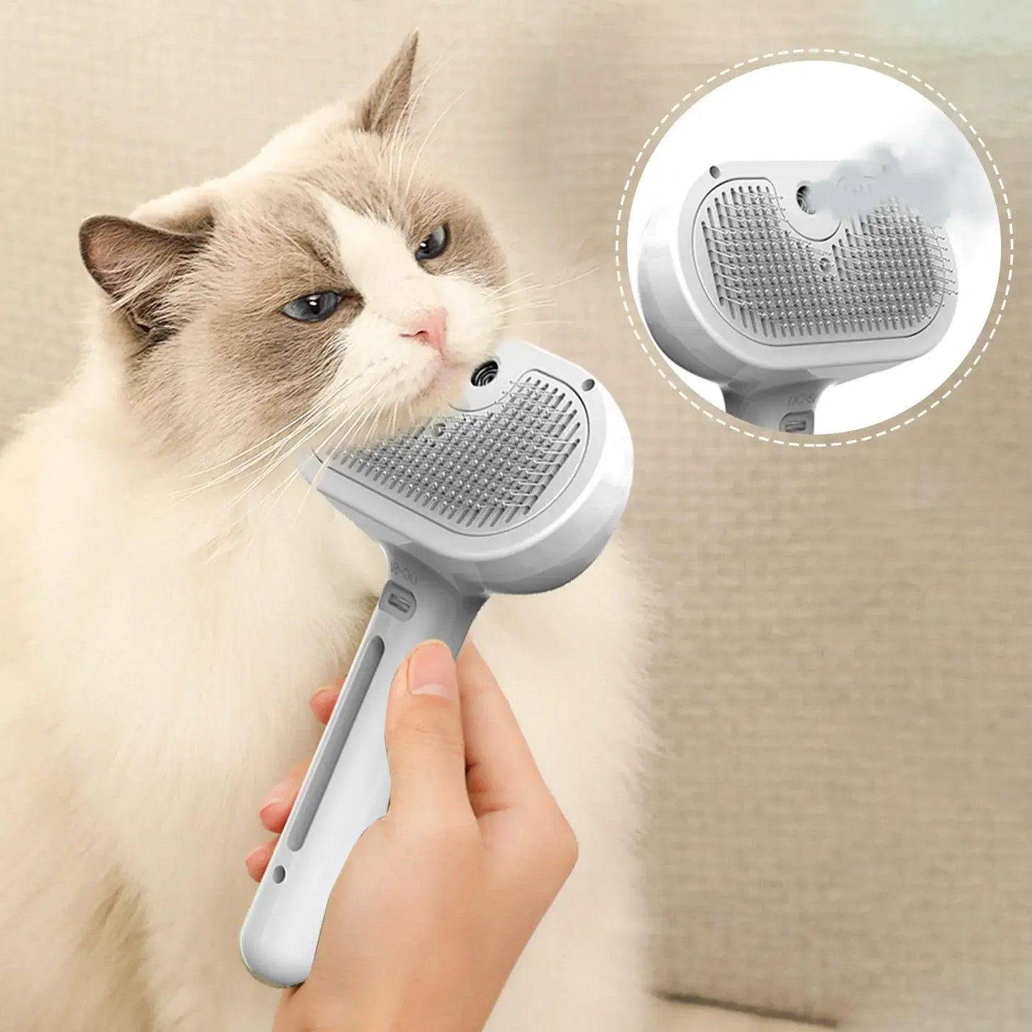 Steamy Dog & Cat  Brush 3 in 1