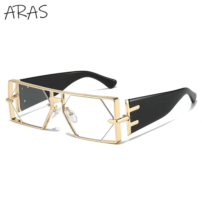Luxury Hollow Metal Frame Sun Glasses