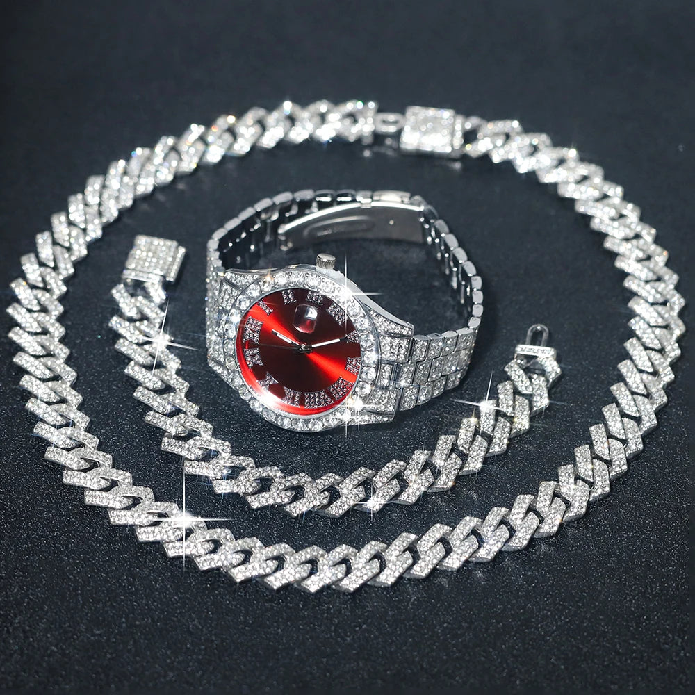 Women's Luxury Watch Jewelry Set