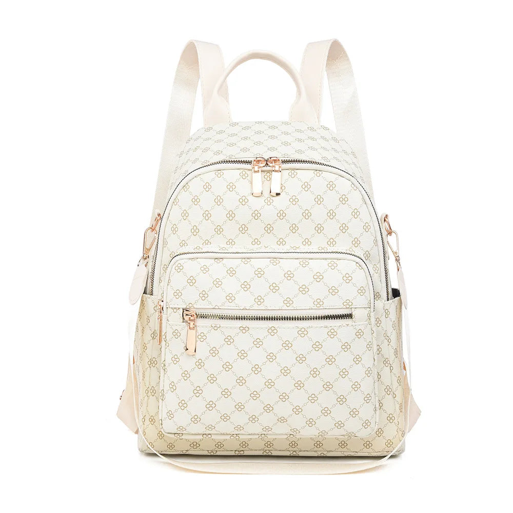 Retro Print Backpack Bag