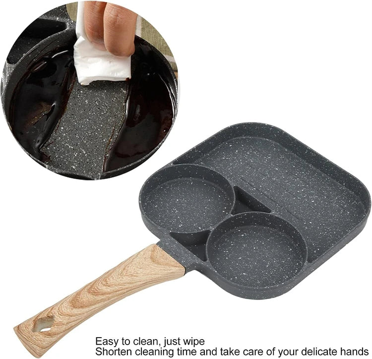 4-Hole None-Stick Frying Pan