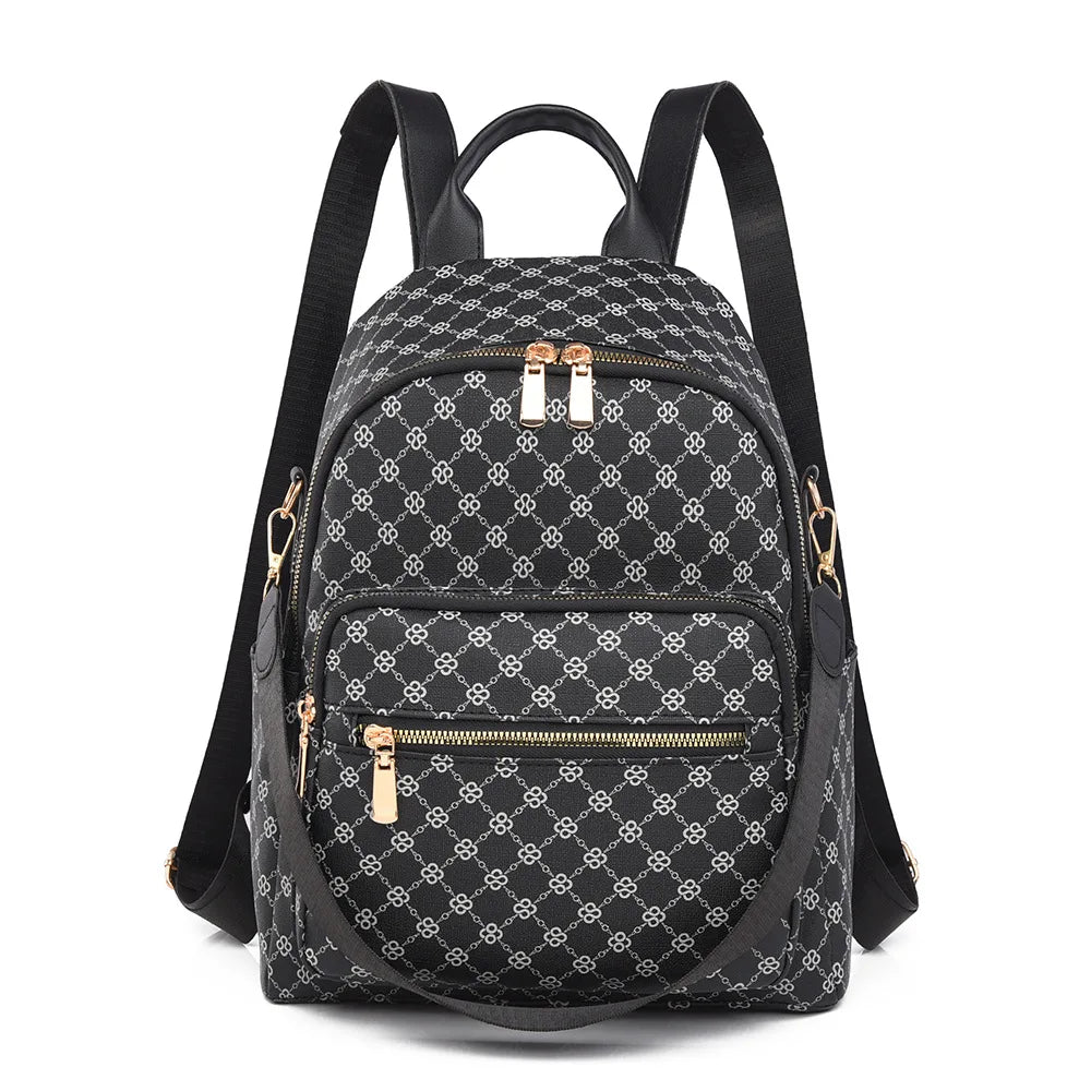 Retro Print Backpack Bag