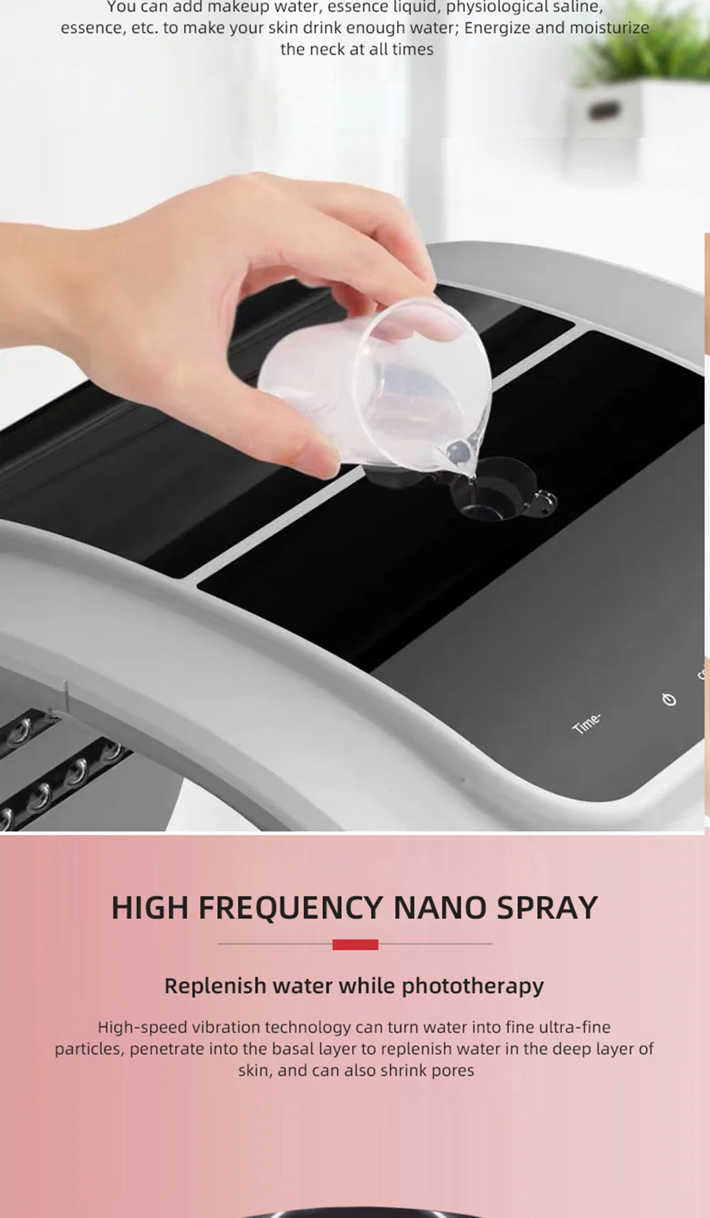 7 Colors LED Face Mask PDT Equipment SPA Facial Spray Device