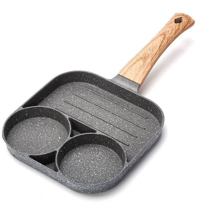 4-Hole None-Stick Frying Pan