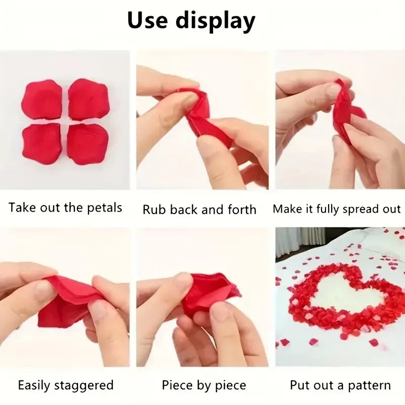 Multicolor Artificial Fake Rose Petals