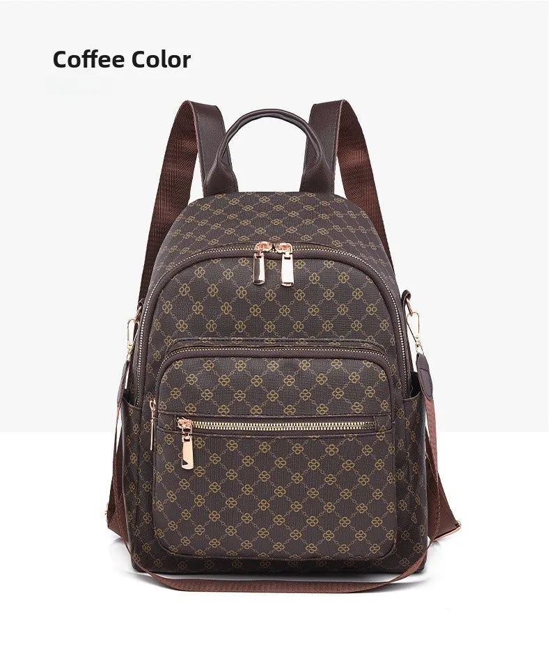 Retro Print Backpack Bag