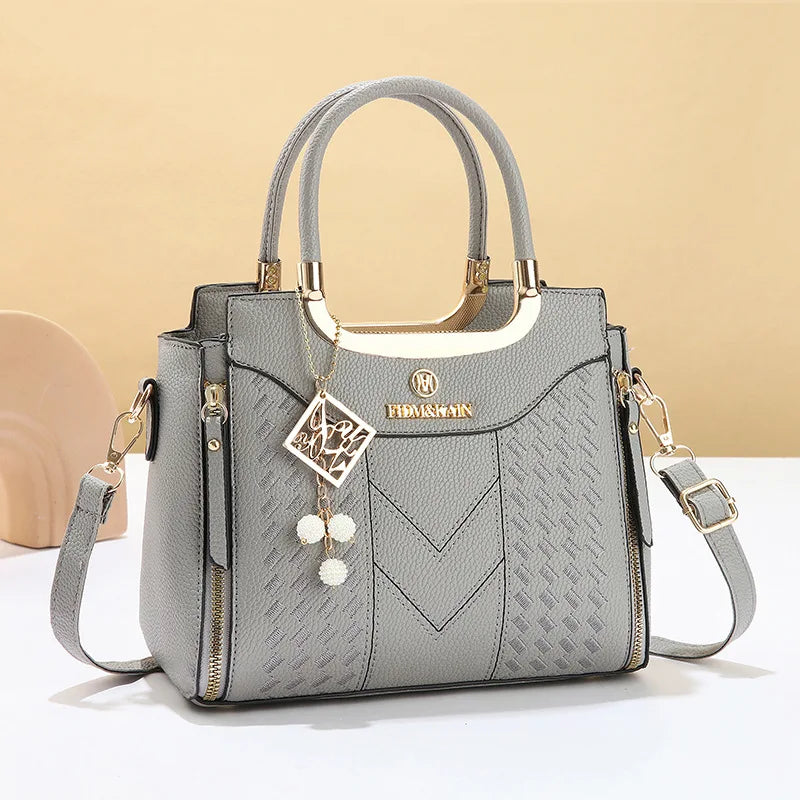 Vintage Style PU Tote Bag