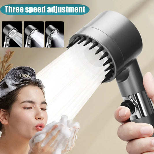 Handheld Shower Head with Three Speed Adjustment