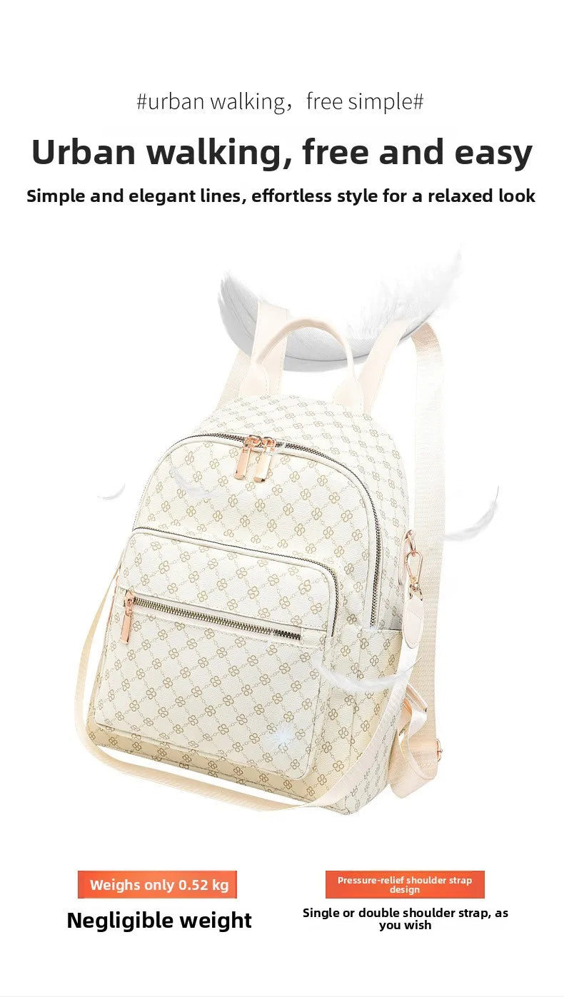 Retro Print Backpack Bag