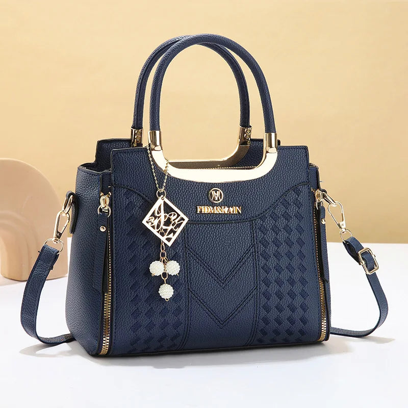 Vintage Style PU Tote Bag