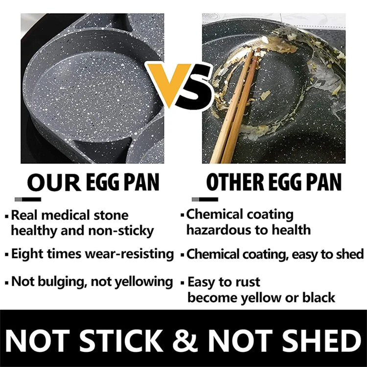 4-Hole None-Stick Frying Pan