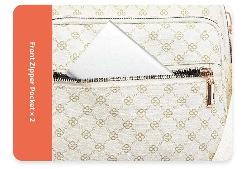 Retro Print Backpack Bag